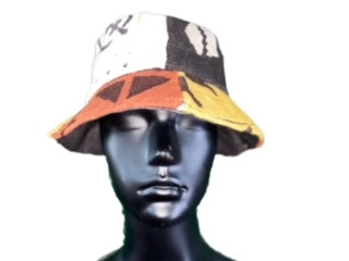 MUDCLOTH BUCKET HAT TRI-COLORED